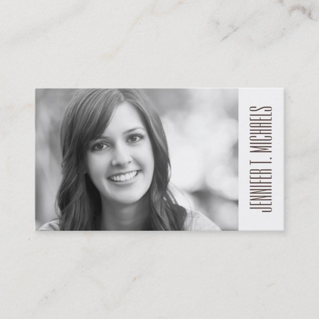 Photo Graduation | Damask Pattern Calling Card (Front)