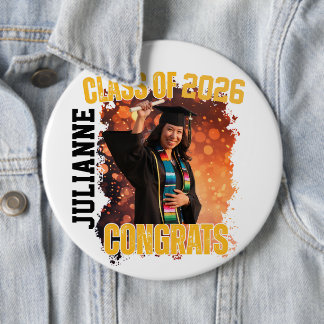 Photo Graduation Frame Design Colossal 6" Pin 
