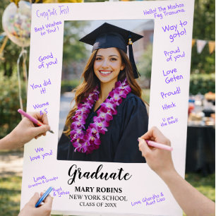 Photo Graduation Guest Signature Foam Board