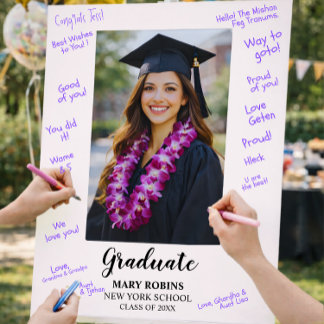 Photo Graduation Guest Signature Foam Board