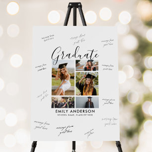 Photo Graduation Guest Signature Foam Board