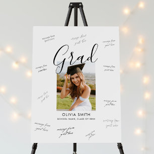 Photo Graduation Guest Signature Foam Board