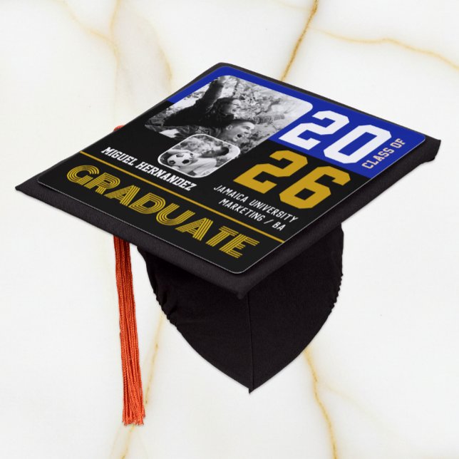 Photo Graduation Hat, Graduate, Class, Modern Graduation Cap Topper (Graduate Hat / Topper 2026)
