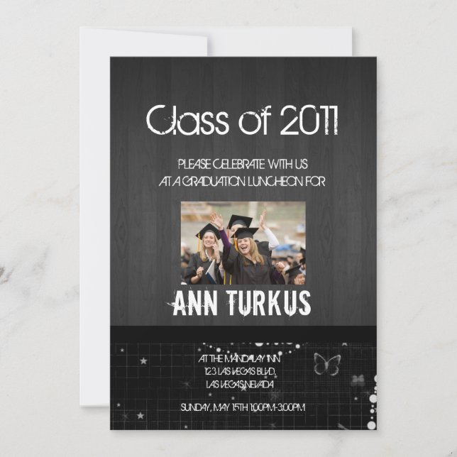 Photo Graduation Invitation (Front)