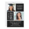 Photo Graduation Invitation ~Classy Black & White