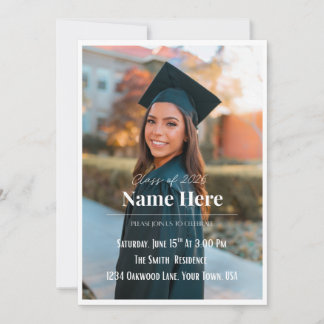 Photo Graduation Invitation | Senior Announcement