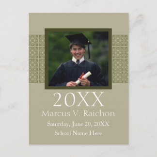 Photo Graduation Invitations Light Color
