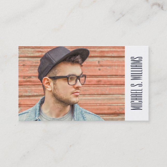 Photo Graduation | Marine Knots Pattern Calling Card (Front)