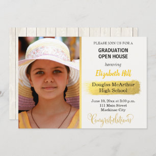 Photo graduation Open House Invitation
