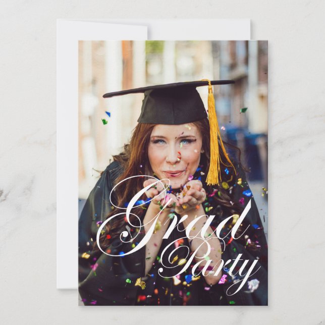Photo Graduation Open House Invitation | Class of  (Front)