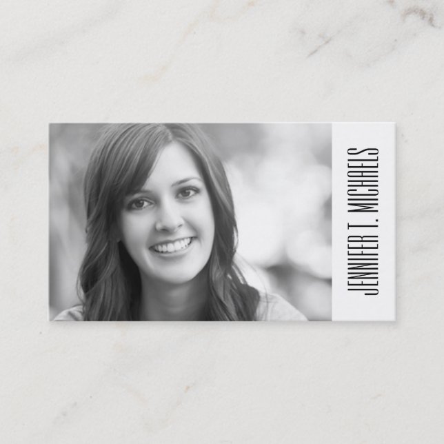 Photo Graduation | Palm Leaves Calling Card (Front)