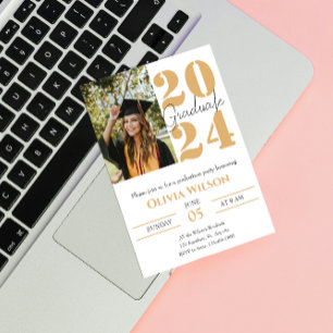 Photo Graduation Party Custom Invites 