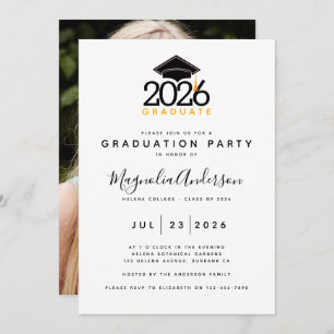 Photo Graduation Party Invitation