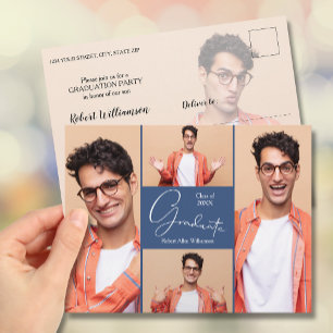 Photo Graduation Party Invitation Postcard