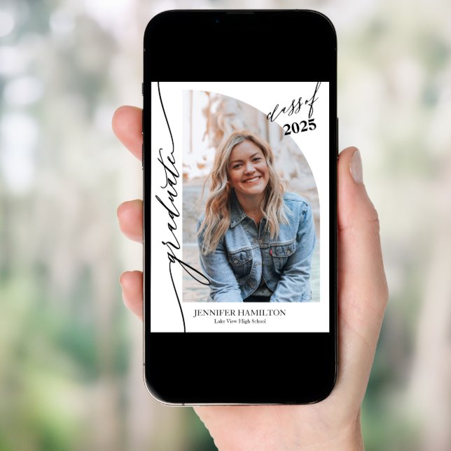 Photo Graduation Party Invite Announcement  (Front Digital)