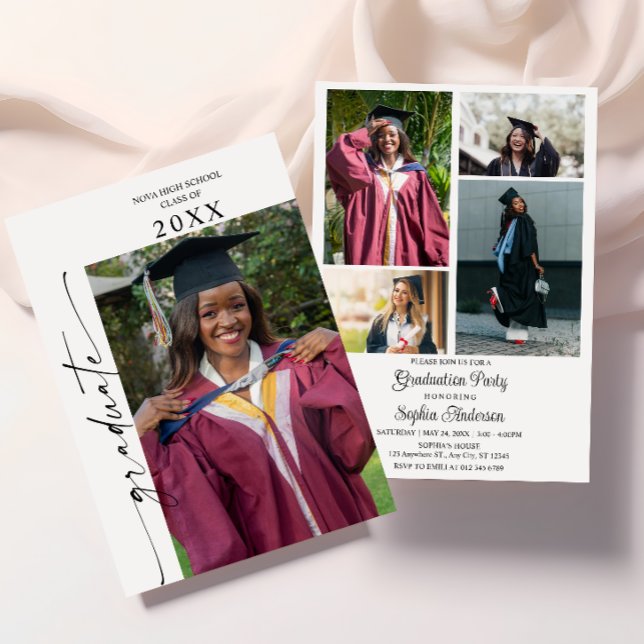 Photo Graduation Party Invite Announcement (Creator Uploaded)