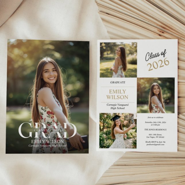 Photo Graduation Party Invite Announcement (Creator Uploaded)