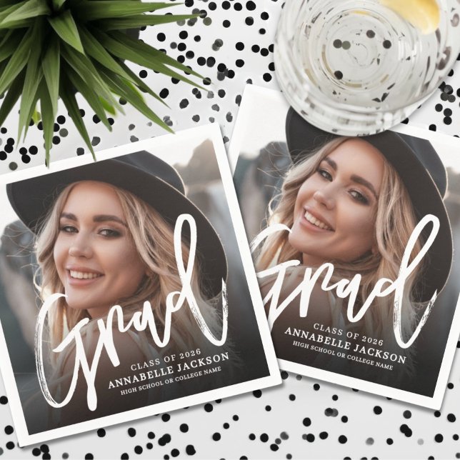 Photo Graduation Party Napkins (Photo Graduation Party Napkins)