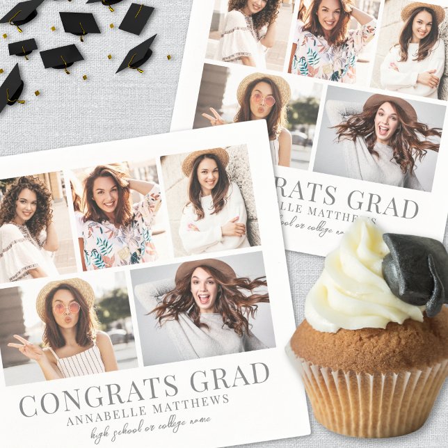 Photo Graduation Party Napkins (Graduation Photo Collage Graduation Party Napkin)