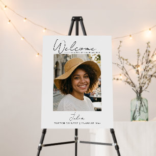 Photo Graduation Party Signs, Modern Graduation Foam Board
