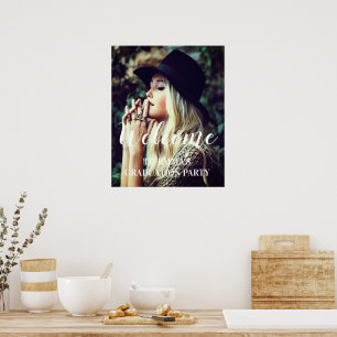 Photo Graduation Party Welcome Personalised Poster