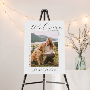 photo graduation party Welcome signs, Modern  Foam Board