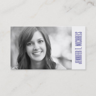 Photo Graduation Sea Anchors And Rope Pattern Calling Card