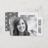 Photo Graduation | Style Turtle Pattern Calling Card (Front/Back)