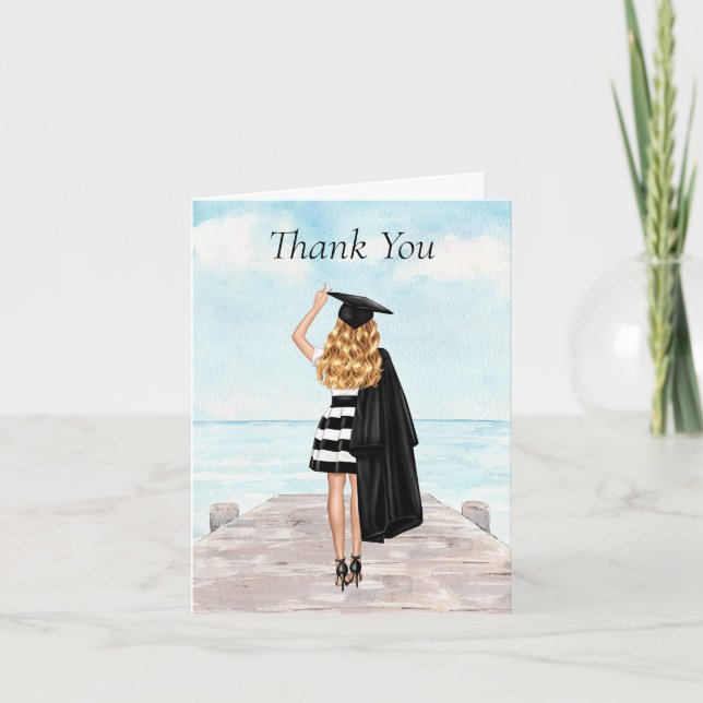 Photo Graduation Thank You Card (Front)