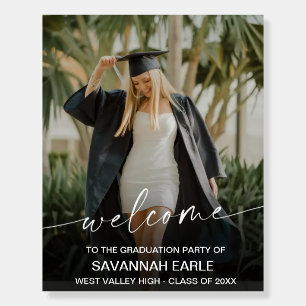 Photo Graduation Welcome Sign, Faded Graduation Foam Board