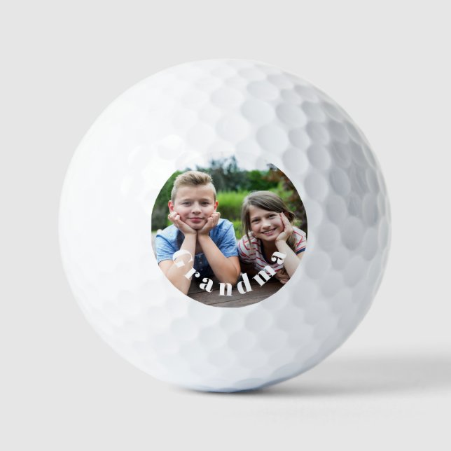 Photo Grandma  Golf Balls (Front)