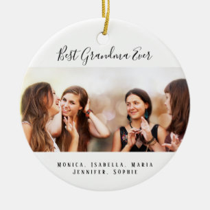 Photo grandmother ceramic ornament