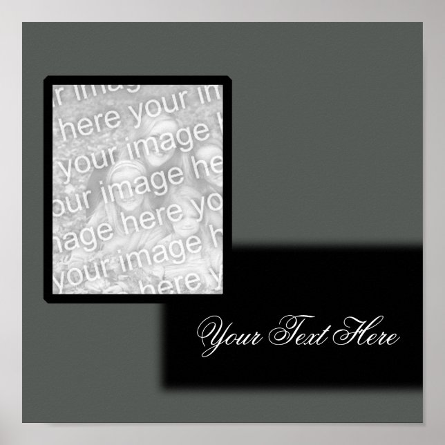 Photo Gray/Black Poster (Front)