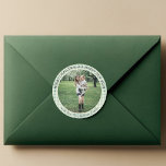 Photo Green Plaid Gingham Rustic Vintage Christmas Classic Round Sticker<br><div class="desc">Add a festive finishing touch to your holiday gifts, cards, or envelopes with this Photo Green Plaid Gingham Rustic Vintage Christmas Classic Round Sticker. Featuring a timeless green gingham background with a space for your personalized photo, this sticker blends rustic charm and vintage style for a cozy, nostalgic feel. Perfect...</div>