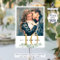 Photo Greenery Gold Wedding Table Number Sign