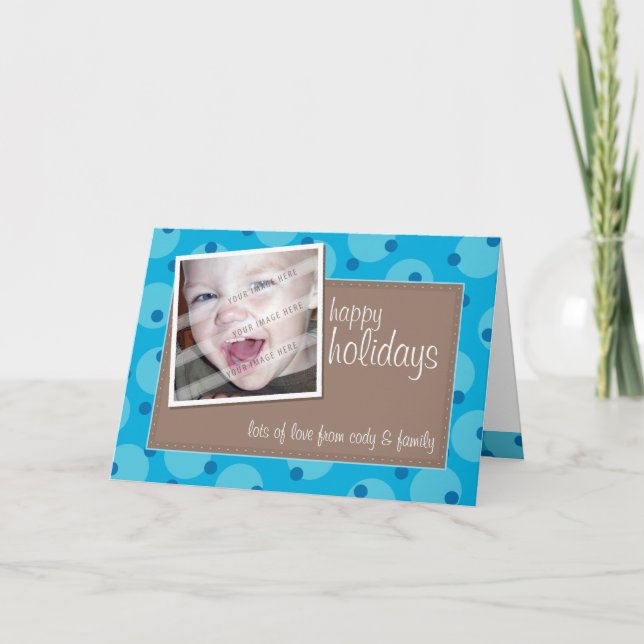 PHOTO GREETING CARD :: cheeky spotted 9 (Front)