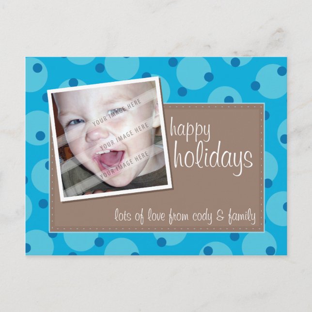 PHOTO GREETING POSTCARD :: cheeky spotted 9 (Front)