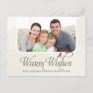 PHOTO GREETING POSTCARD :: warm wishes 1