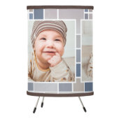 Photo Grid Watercolor Checkered Design Lamp (Left)