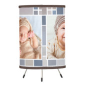 Photo Grid Watercolor Checkered Design Lamp (Back)