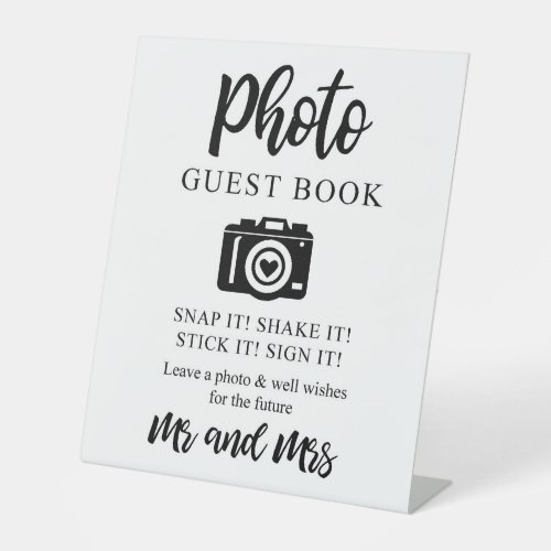 Photo Guest Book Camera Sign