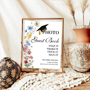 Photo Guest Book Sign, Graduation Photo Guestbook 
