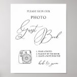 Photo Guest Book Sign Poster at Zazzle