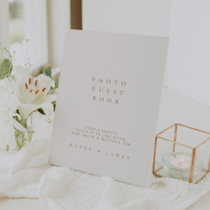 Photo Guest Book Simple Wedding Sign