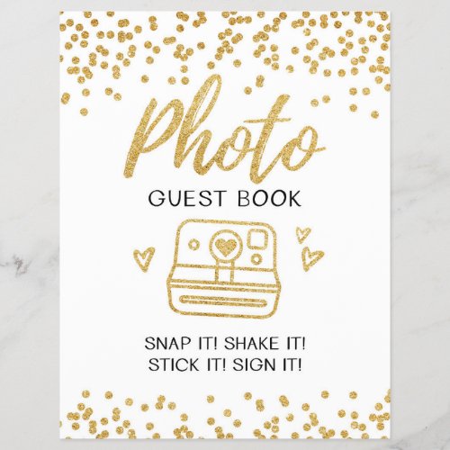 Photo guest book Wedding sign