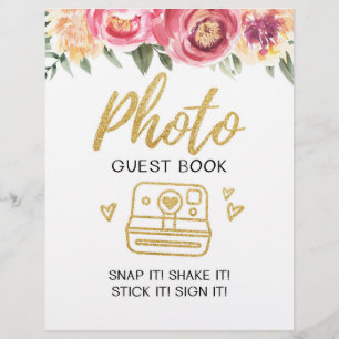 Photo guest book Wedding sign