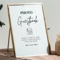 Polaroid Guest Book Sign – White Forest Signs