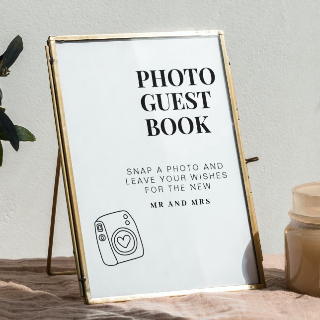 Photo Guestbook | Modern Minimalist Wedding Sign (Creator Uploaded)