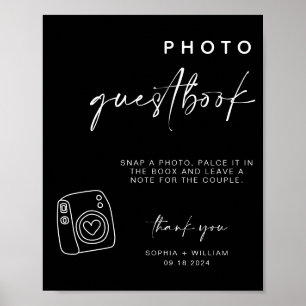 Photo Guestbook wedding polaroid guest book sign