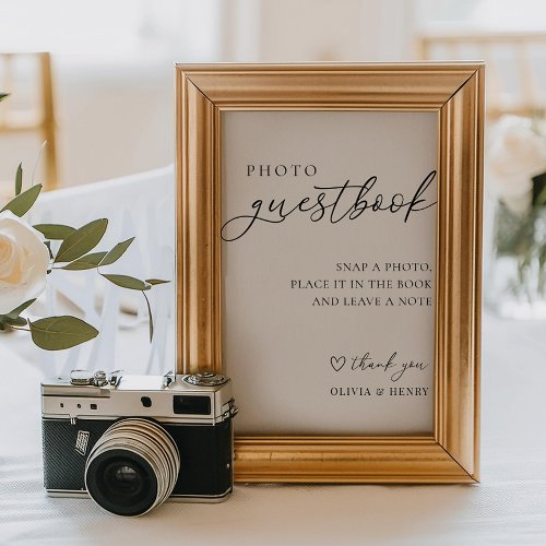 Photo Guestbook Wedding Sign
